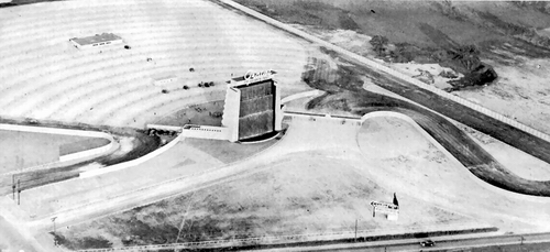 Gratiot Drive-In Theatre - From The Air - Photo From Rg